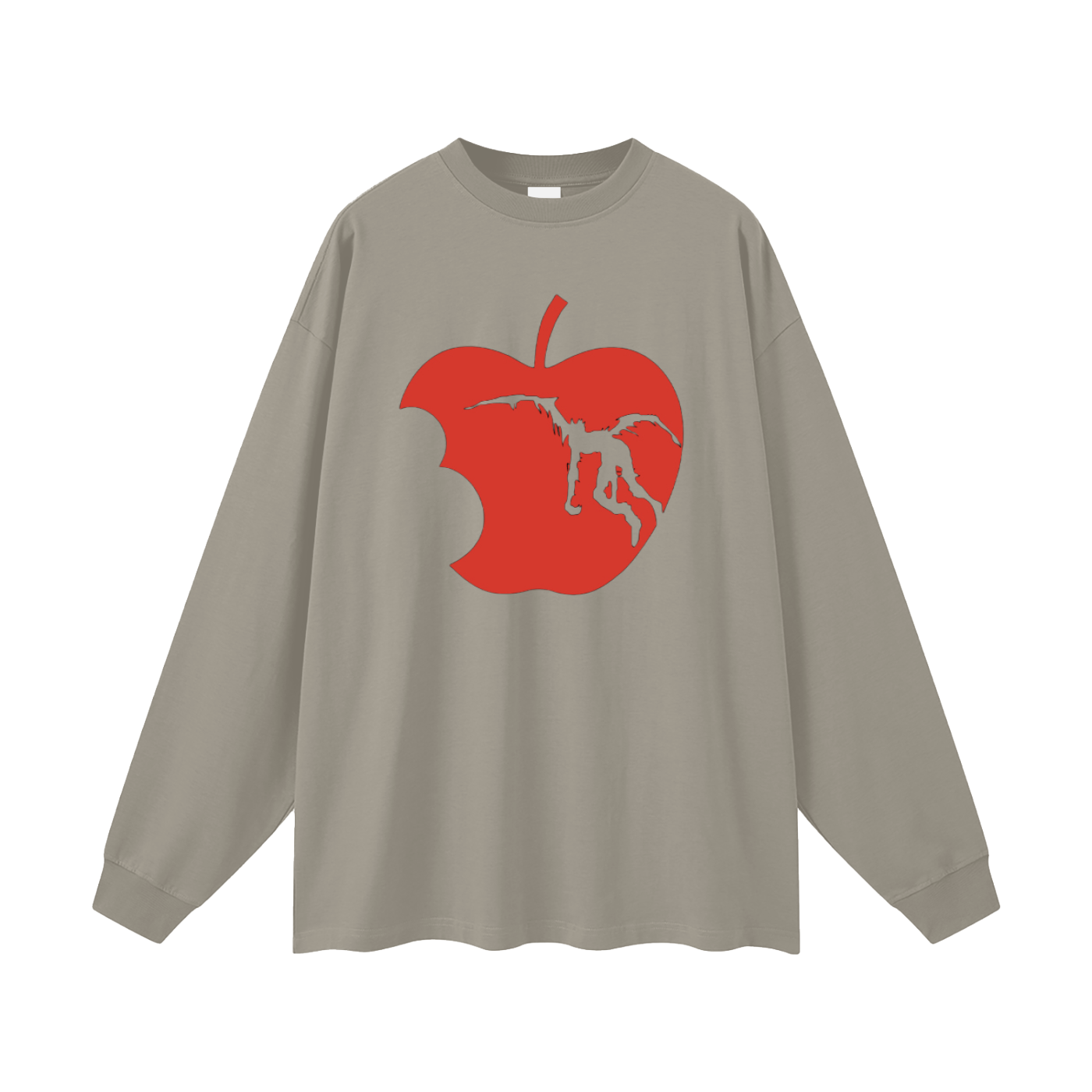 Death Note Ryuk Apple Oversized Unisex Long Sleeve T-Shirt