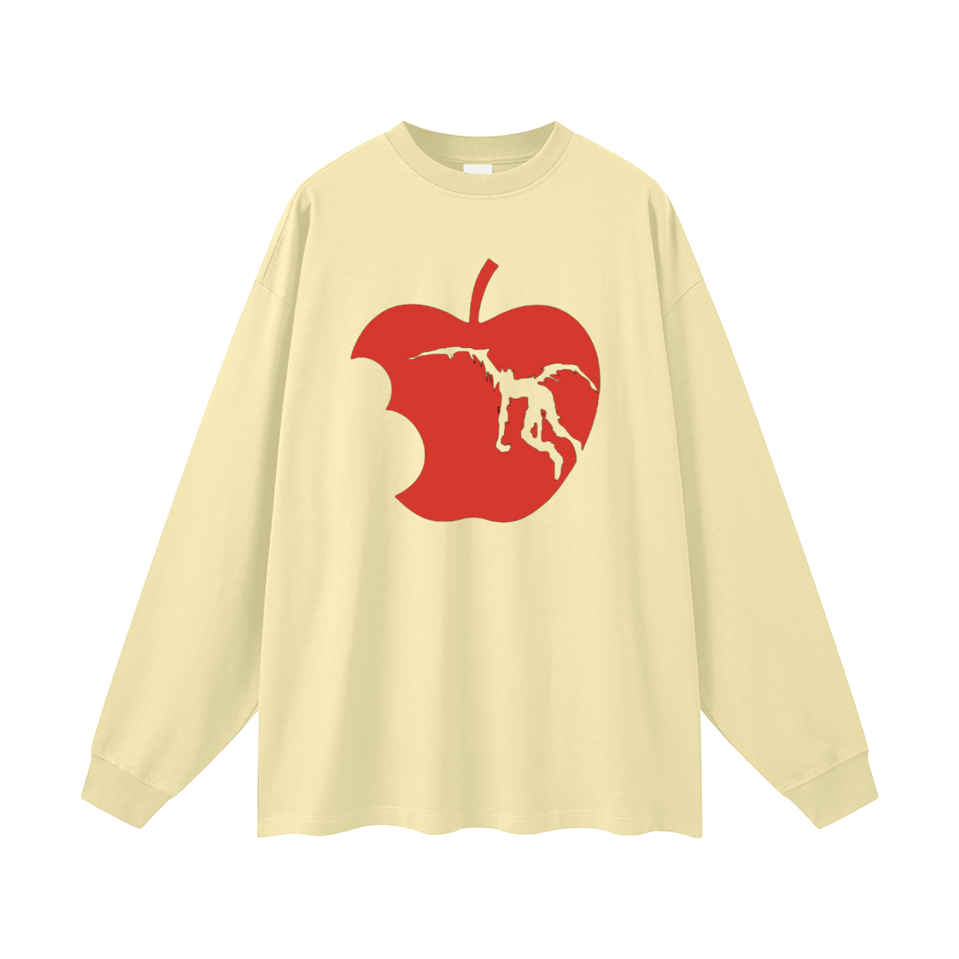 Death Note Ryuk Apple Oversized Unisex Long Sleeve T-Shirt