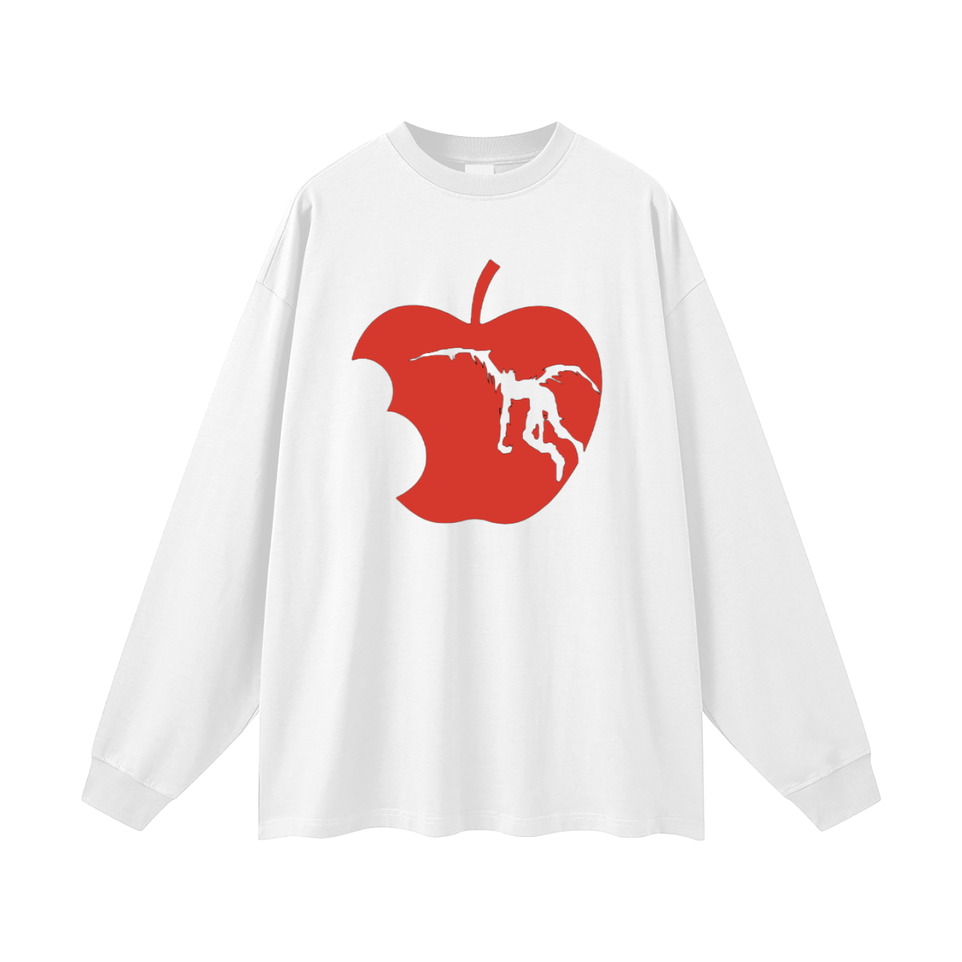 Death Note Ryuk Apple Oversized Unisex Long Sleeve T-Shirt