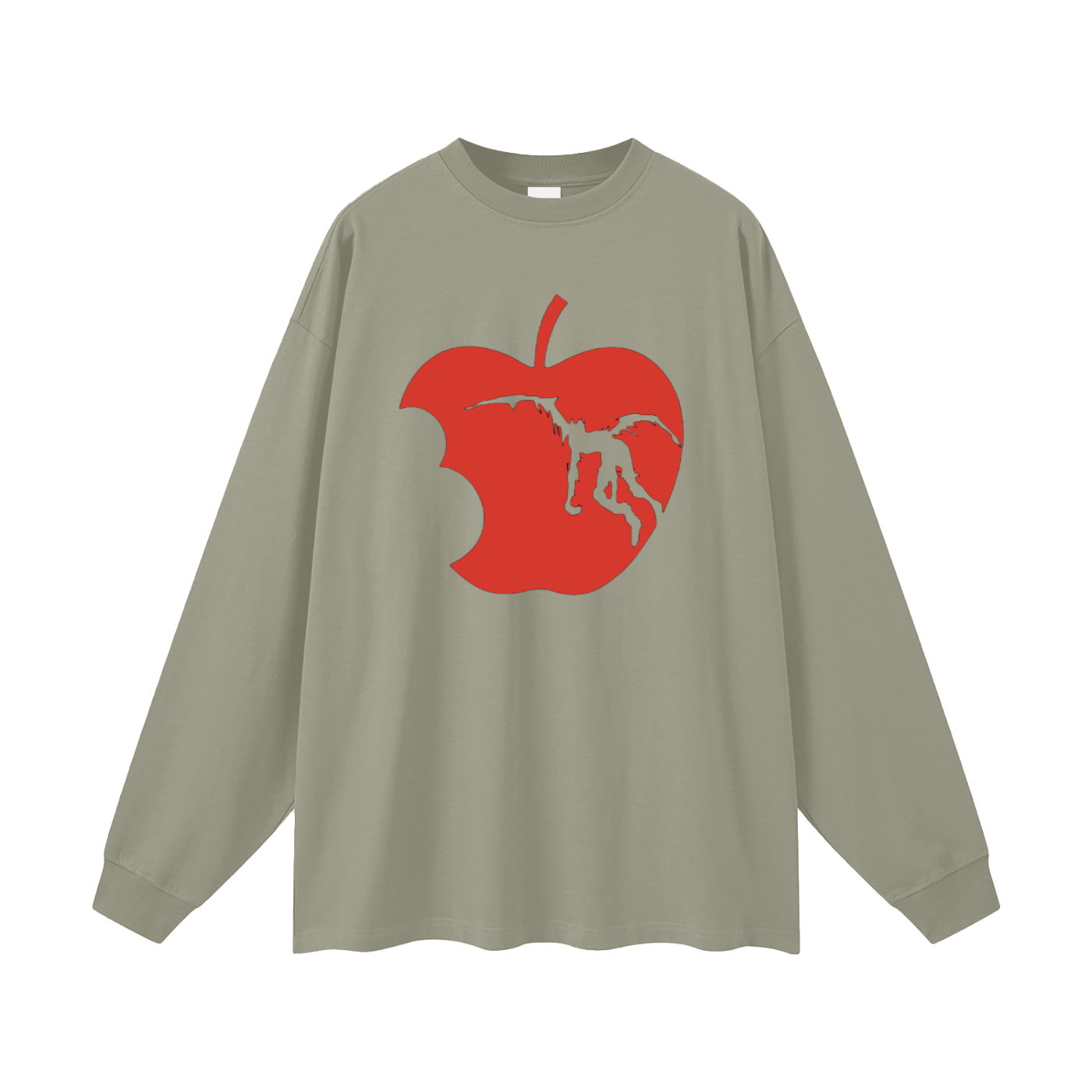 Death Note Ryuk Apple Oversized Unisex Long Sleeve T-Shirt