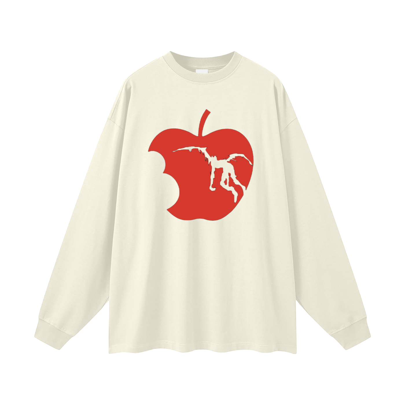 Death Note Ryuk Apple Oversized Unisex Long Sleeve T-Shirt
