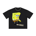 Ma Boii!!! Spongebob Unisex Boxy Ribbed T-ShirtMA