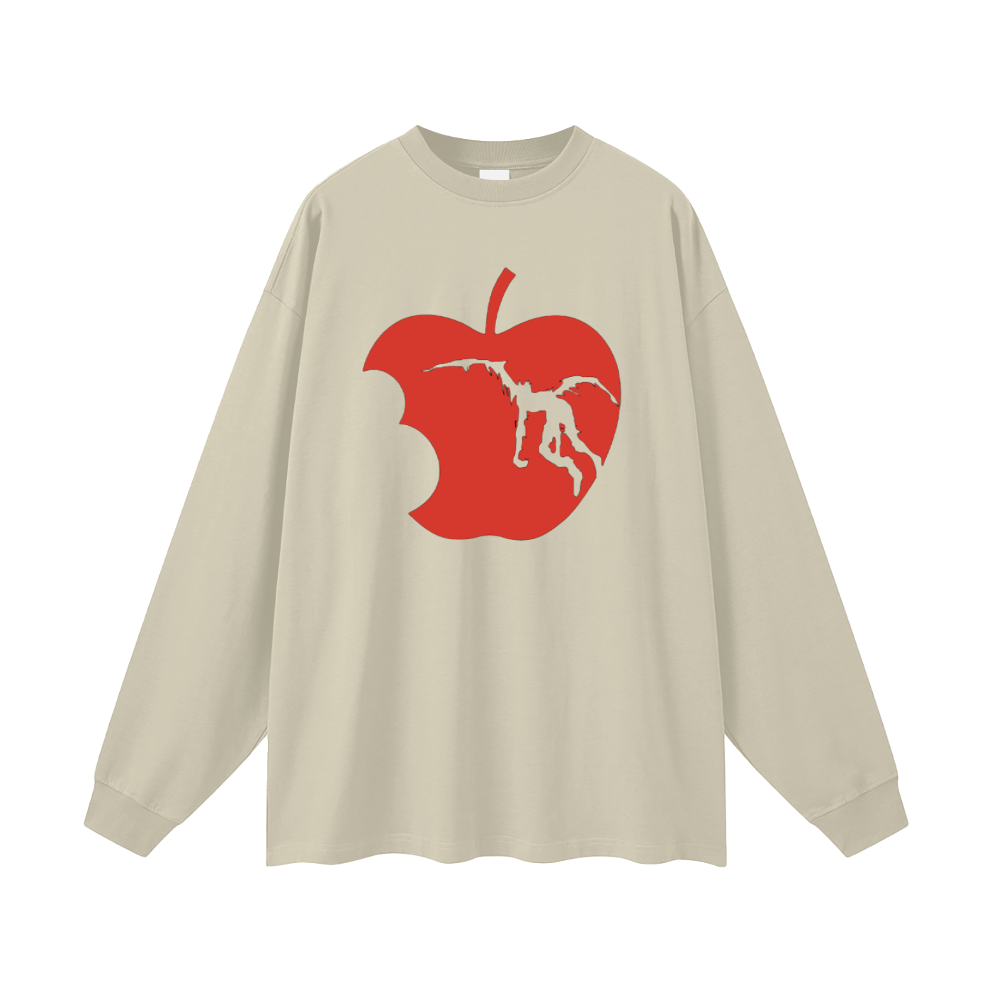Death Note Ryuk Apple Oversized Unisex Long Sleeve T-Shirt