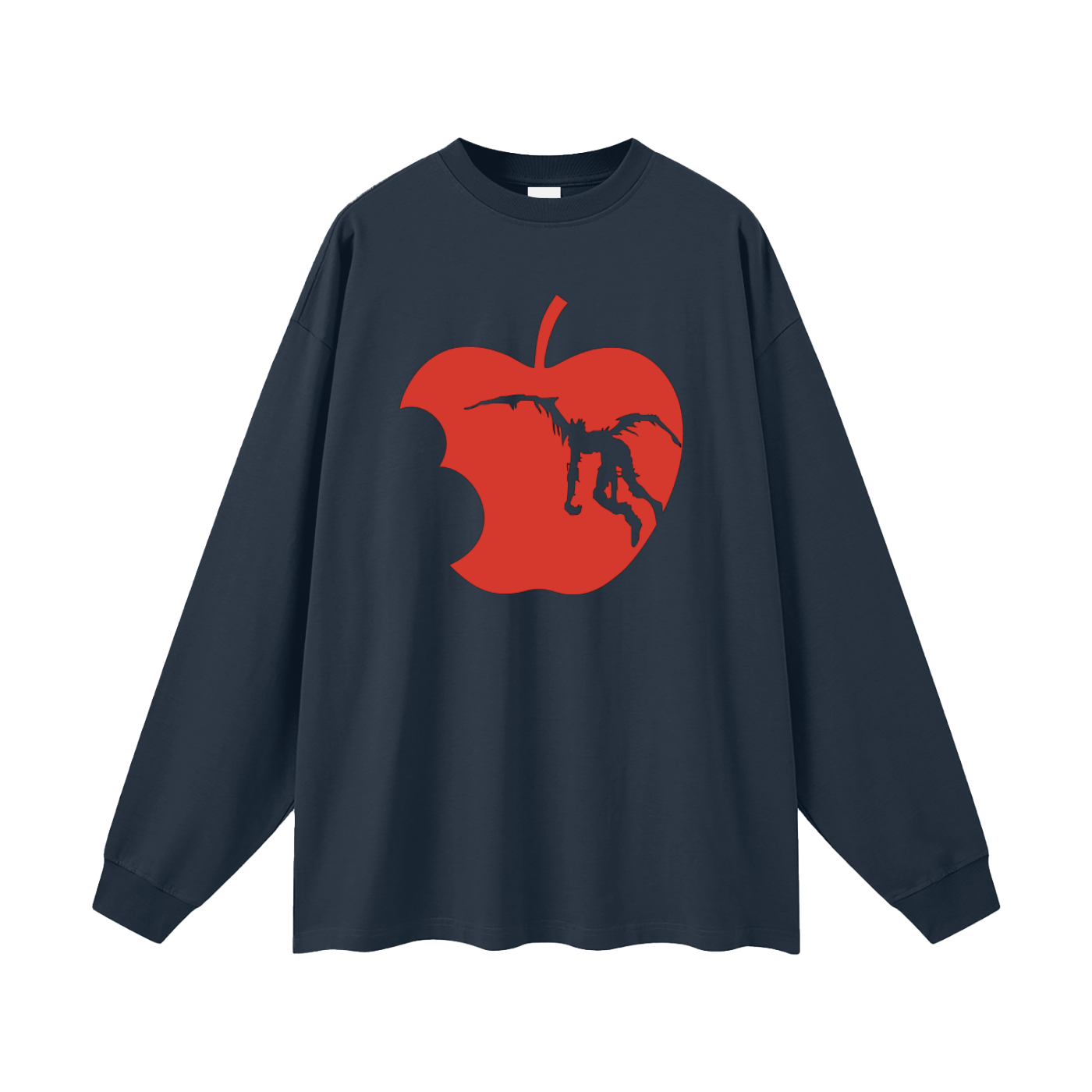 Death Note Ryuk Apple Oversized Unisex Long Sleeve T-Shirt